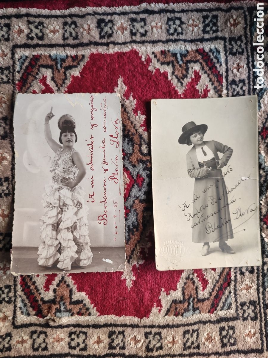 Fotograf&iacute;a antigua: 2 fotos Pilar Pilar&iacute;n Llora Andr&eacute;s Bordanova Boldun