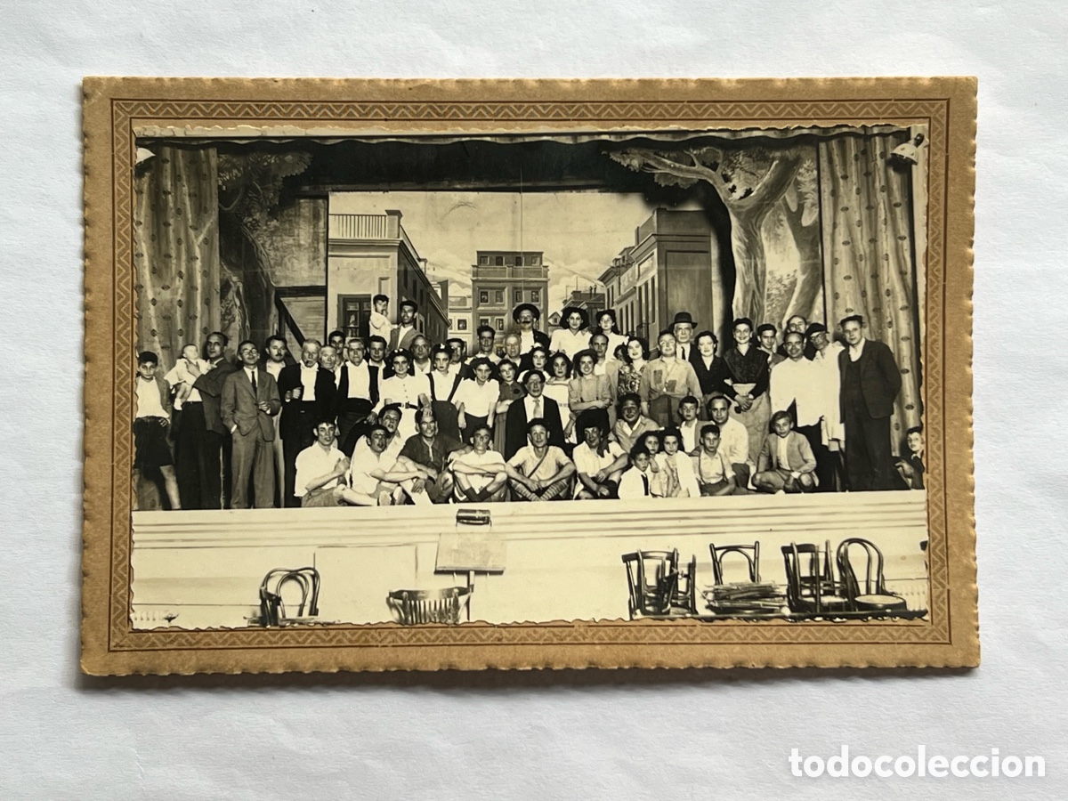 Fotograf&iacute;a antigua: PAIPORTA. ALBAL. CATARROJA ? Fotograf&iacute;a Pasi&oacute;n por el Teatro local.. (h.1950?) M. Reinoso, fot&oacute;grafo