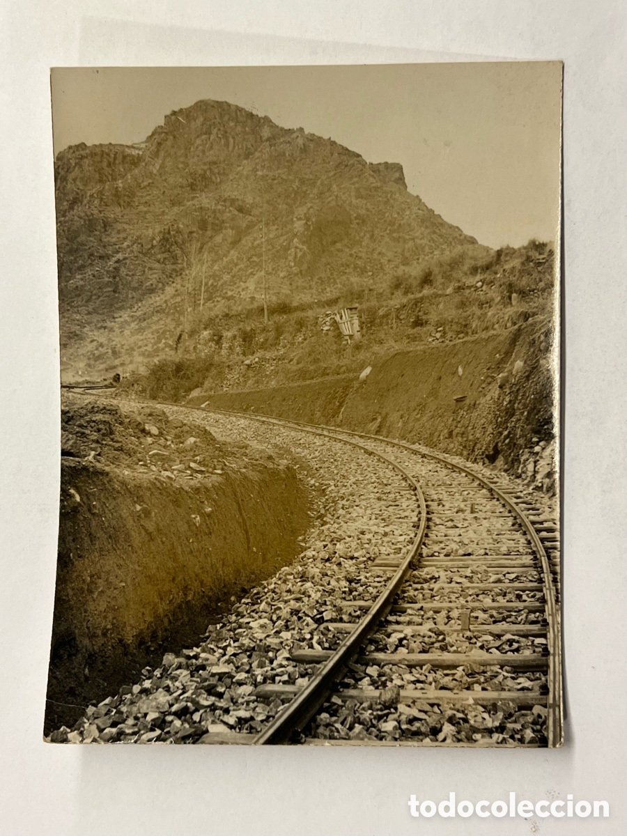 Fotografia antica: CHILE Y EL FERROCARRIL.. Fotograf&iacute;a Camino de San Jos&eacute; de Maipo&hellip; (h.1900?)