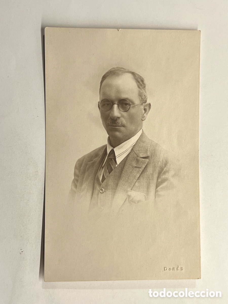 Fotografia antica: CABALLERO INGLES ? ALEMAN ? FRANCES ? Fotografia est&uacute;dio Dores (h.1920?)