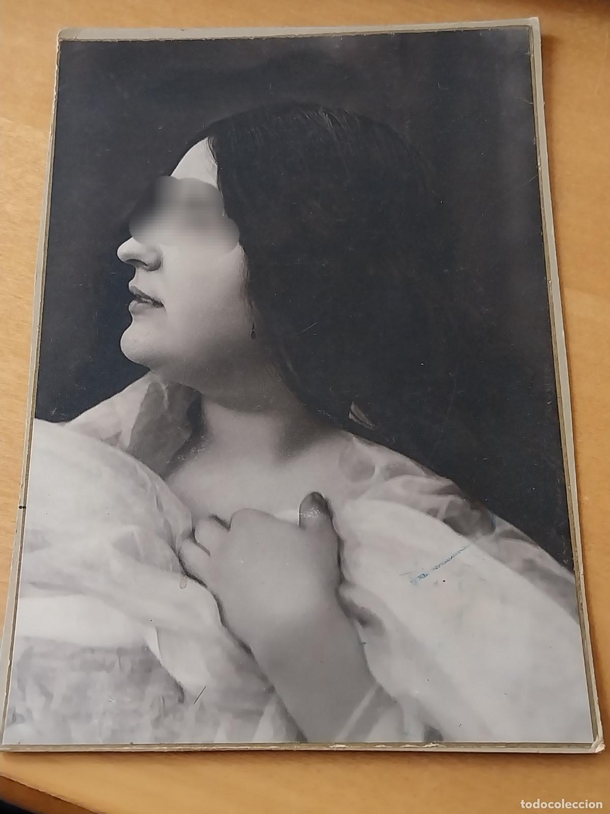 Fotograf&iacute;a antigua: MUJER PELO SUETO 1925 APROX FOTO ORIGINAL 15X10,5CM