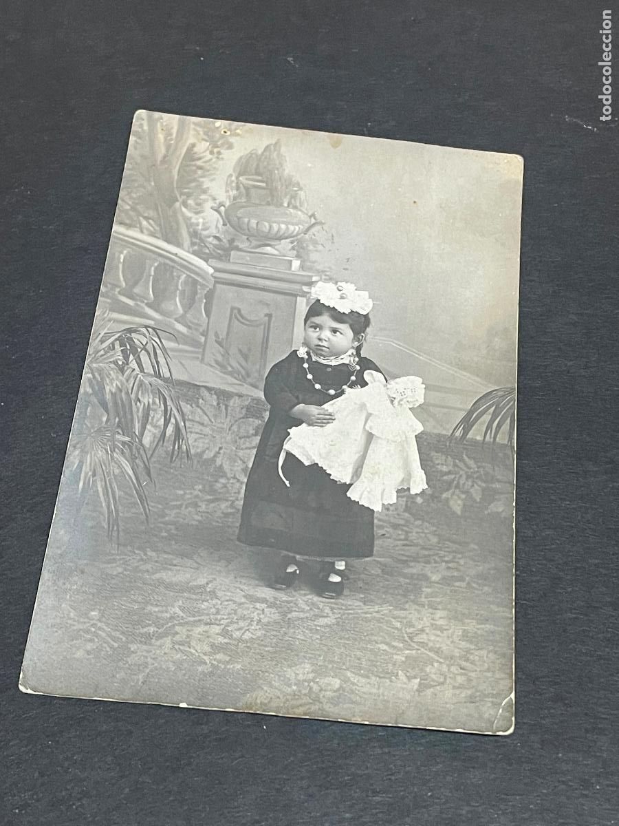 Alte Fotografie: ANTIGUA FOTOGRAFIA - NI&Ntilde;A CON TRAJE TIPICO