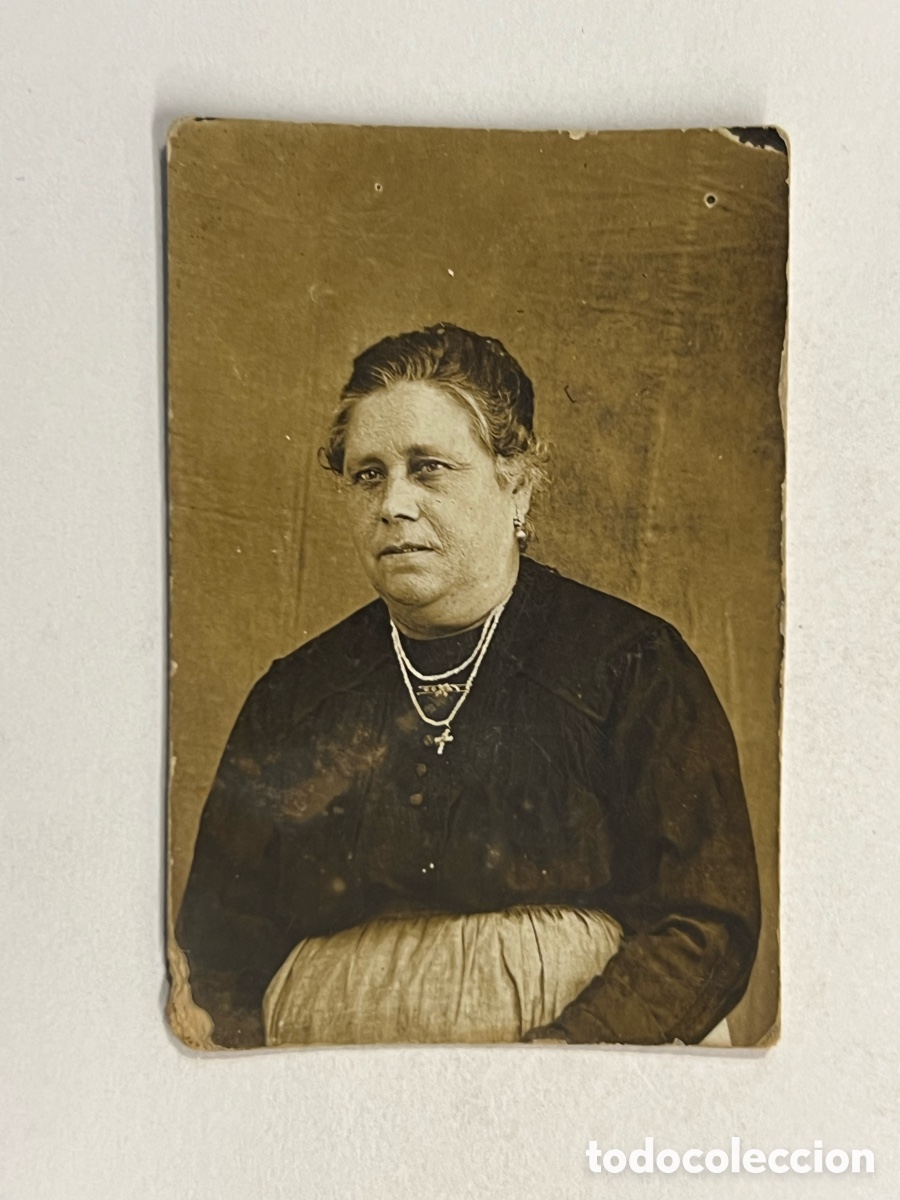 Photographie ancienne: FOTOGRAF&Iacute;A EL&Eacute;CTRICA. Fotomat&oacute;n la &Ntilde;o&rsquo; Concha (h.1920?) Medidas: 4 x 6 cm