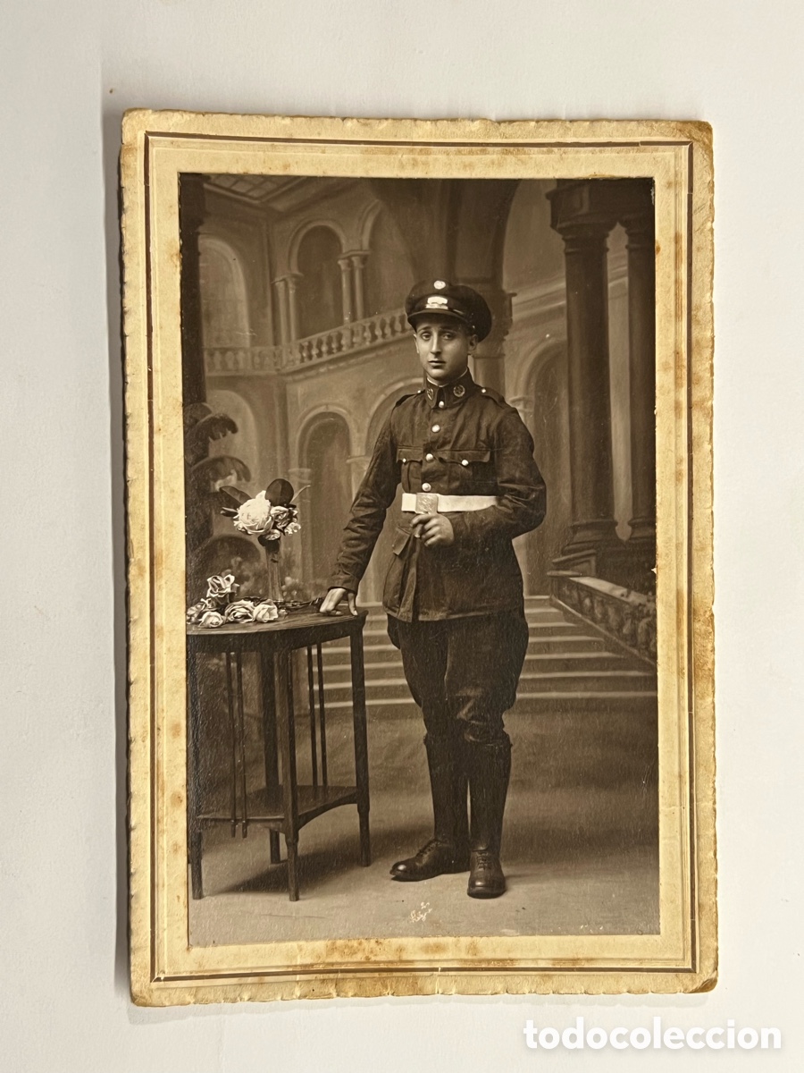 Alte Fotografie: GUERRA DE AFRICA. Militar Sanidad ? .. Foto Diodoro Larache-Tetuan (h.1910?)