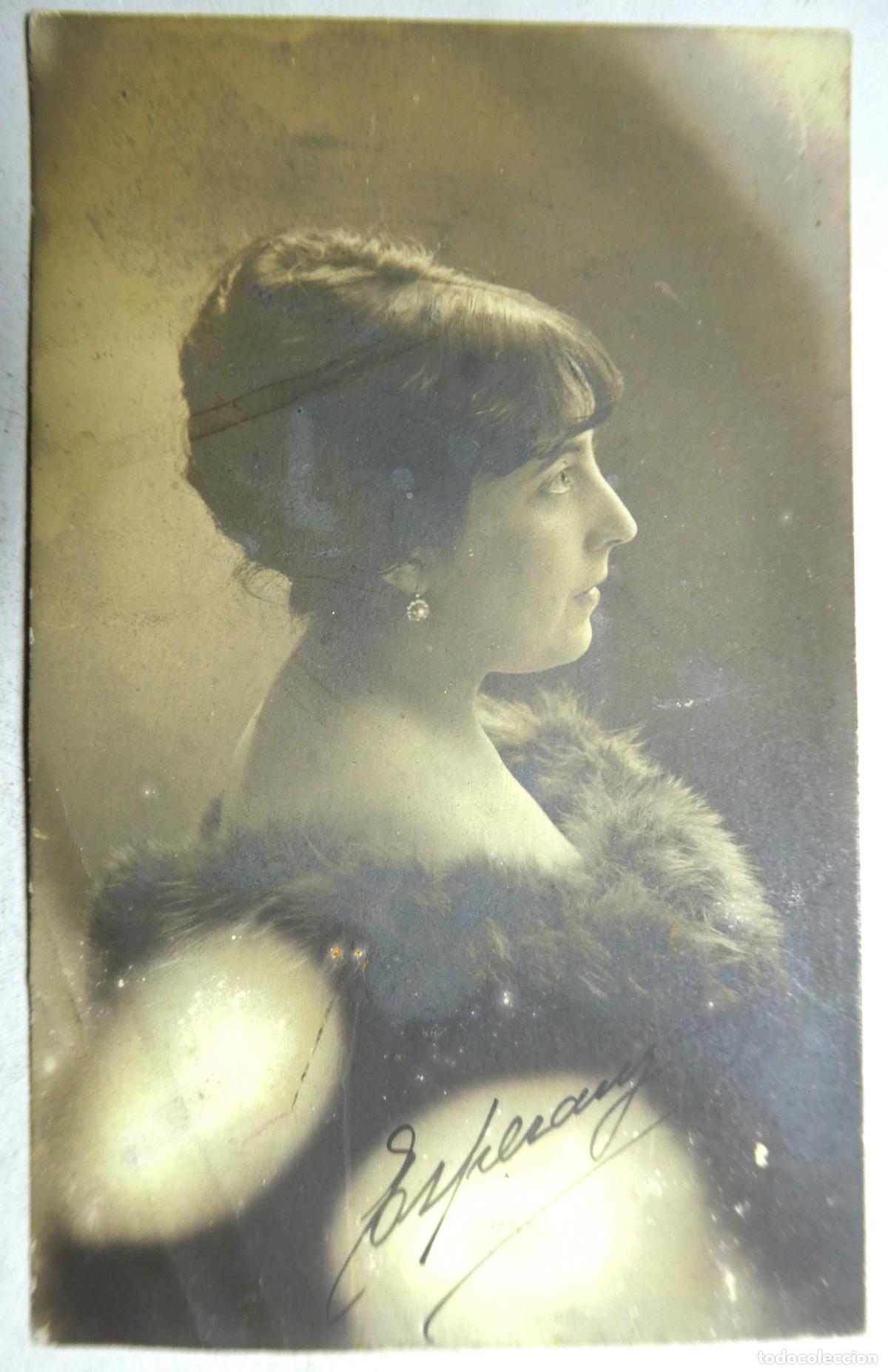 Fotograf&iacute;a antigua: Vieja foto Postal sin escribir