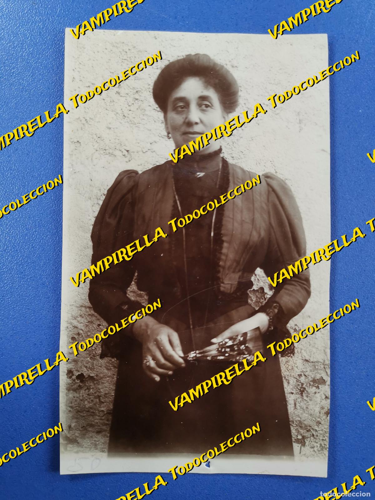 Fotografía antigua: FOTOGRAFIA MUJER DEL ILUSTRE ARTURO BOTEY I BADIA-BADALONA-circa 1900-
