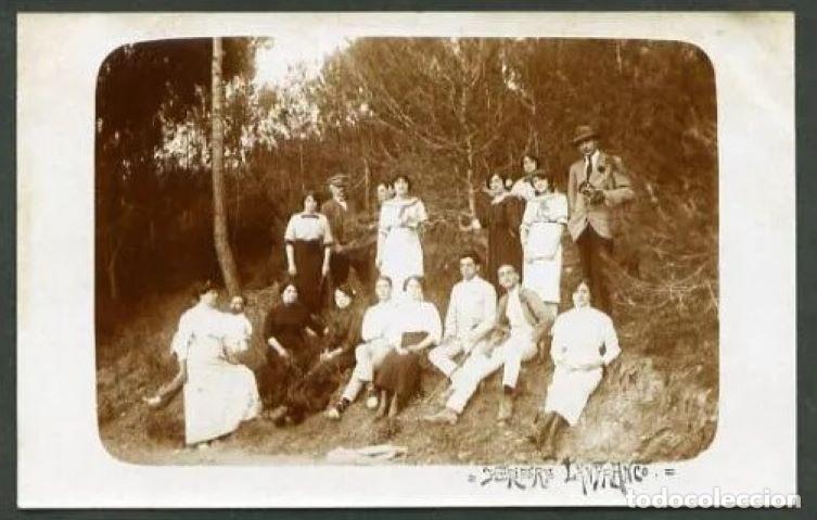 Fotografia antiga: Lote 2 fotos firmadas *Heriberto Lanfranco* Tama&ntilde;o postal antigua.