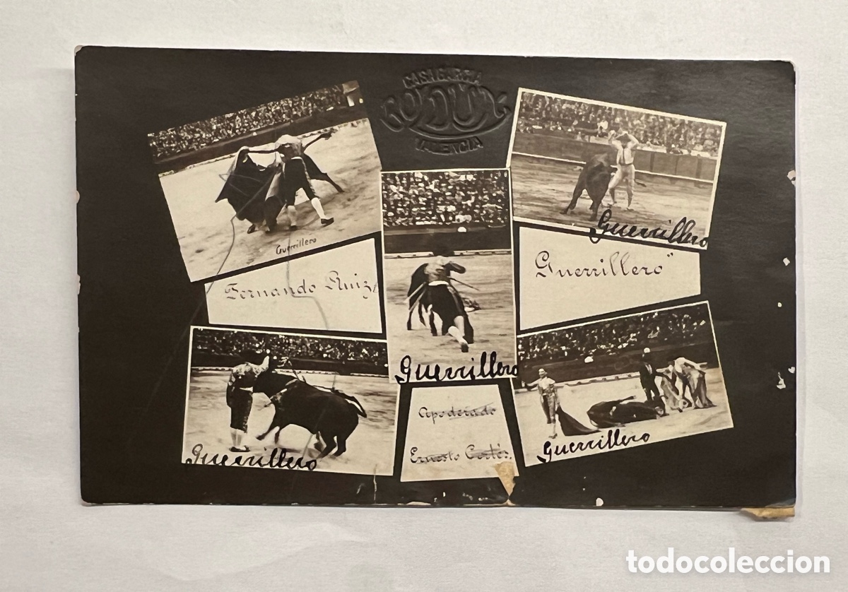 Alte Fotografie: FERNANDO RUIZ GUERRILLERO.. Torero&hellip; Fotograf&iacute;a BOLDUN, instant&aacute;neas Valencia (h.1930?)