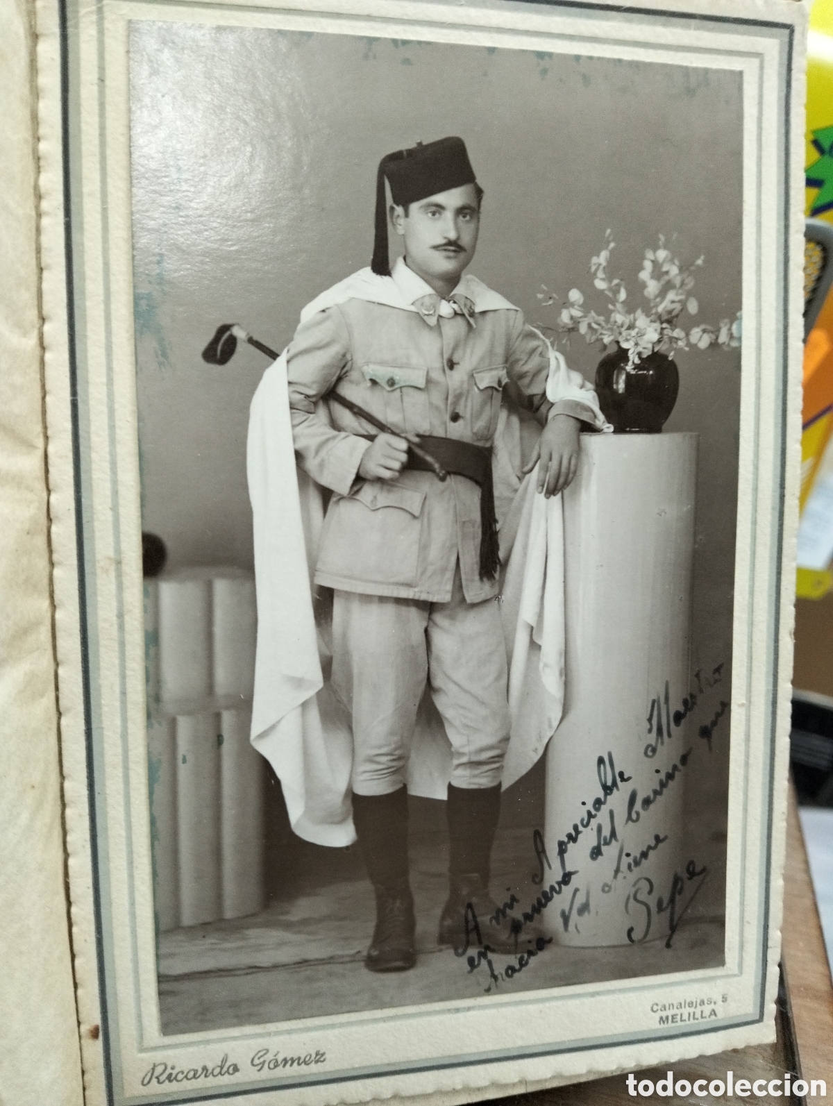 Fotografia antica: Fotograf&iacute;a militar espa&ntilde;ol(regulares &Aacute;frica)a&ntilde;os 20,estudio Ricardo G&oacute;mez melilla