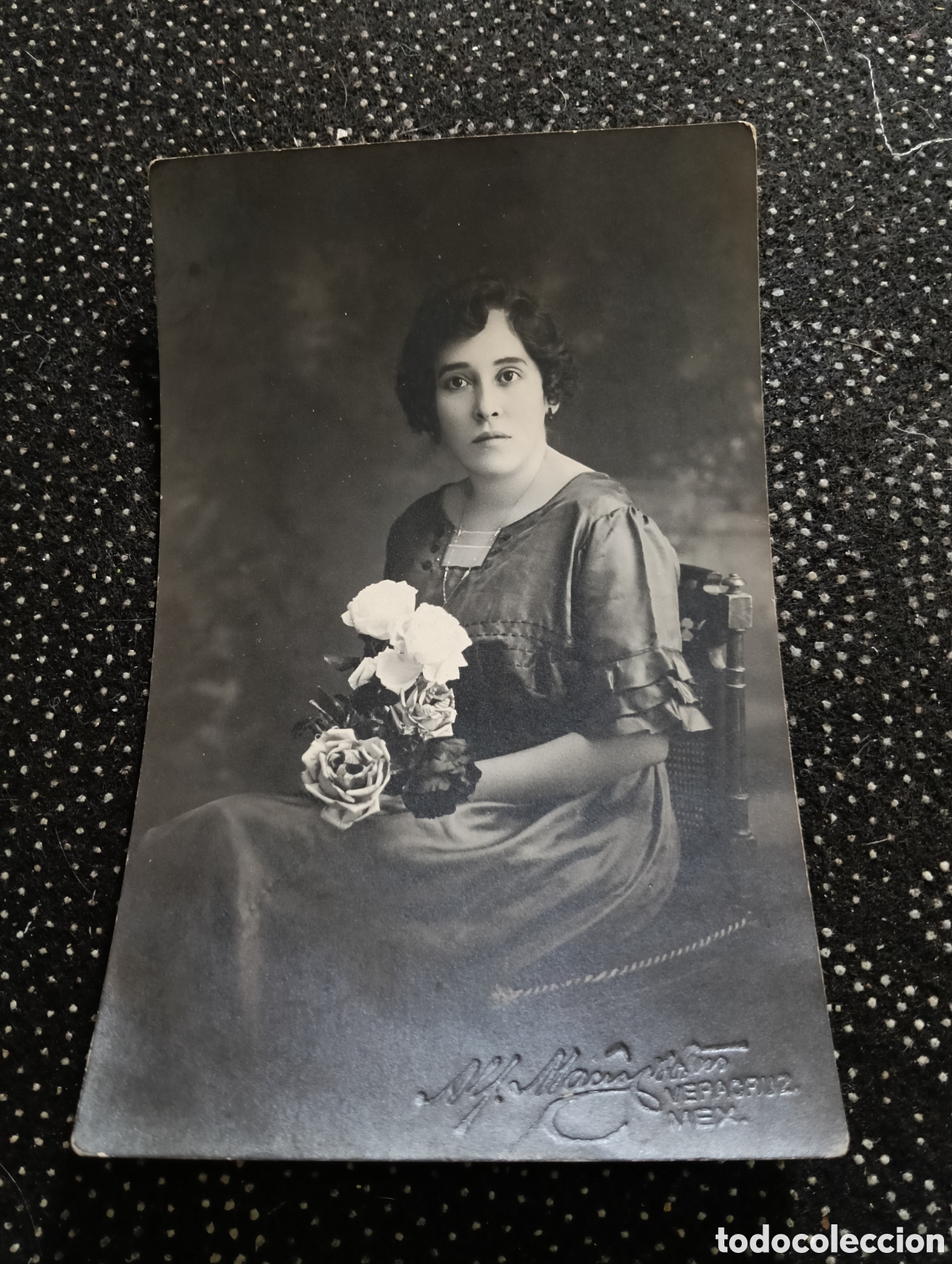 Fotografia antica: Fotograf&iacute;a/postal de una se&ntilde;orita de los a&ntilde;os 20 - 1927