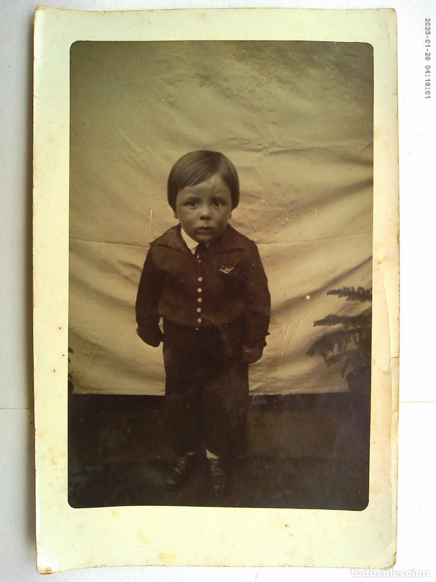 Fotograf&iacute;a antigua: MINUTERO DE FOTOGRAFO AMBULANTE DE NI&Ntilde;O ELEGANTE , 1930