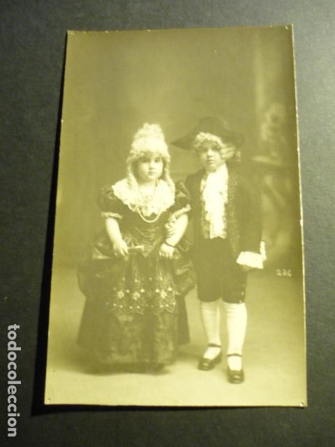 Fotografia antiga: NI&Ntilde;OS DISFRAZADOS CARNAVAL POSTAL FOTOGRAFICA