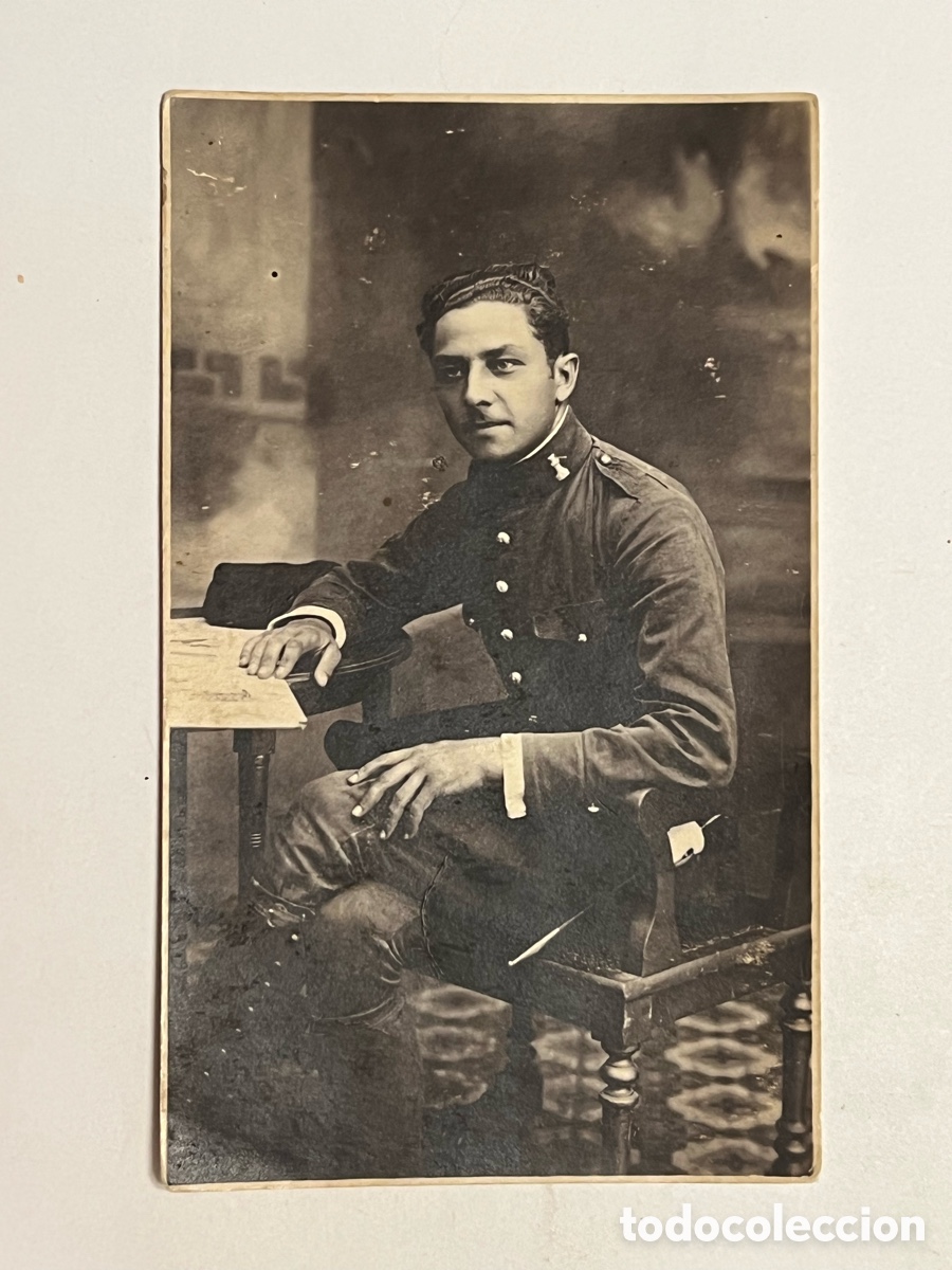 Fotografia antica: MILITAR ALFONSINO del Cuerpo de Ingenieros.. Alfredo Blay, Valencia (a.1924)