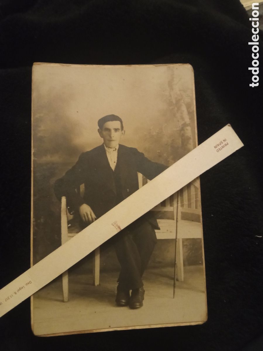 Fotografia antica: Antigua fotograf&iacute;a Yruela, Fuencarral 43,Madrid, mide 13,5x8,5cm