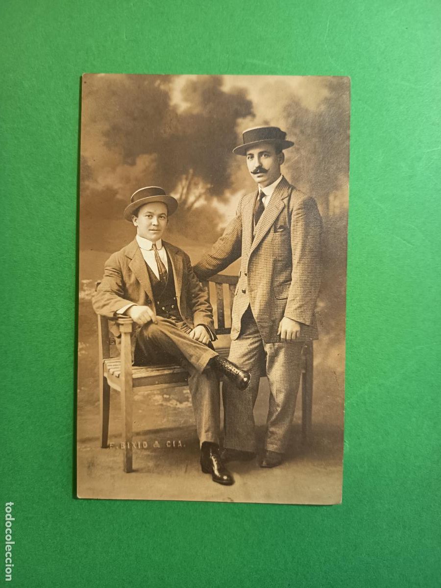 Antique Photography: FOTOGRAFIA F. BIXIO & CIA. POST CARD ARTURA SOMBREROS CANUTIER PRINCIPIOS SIGLO XX