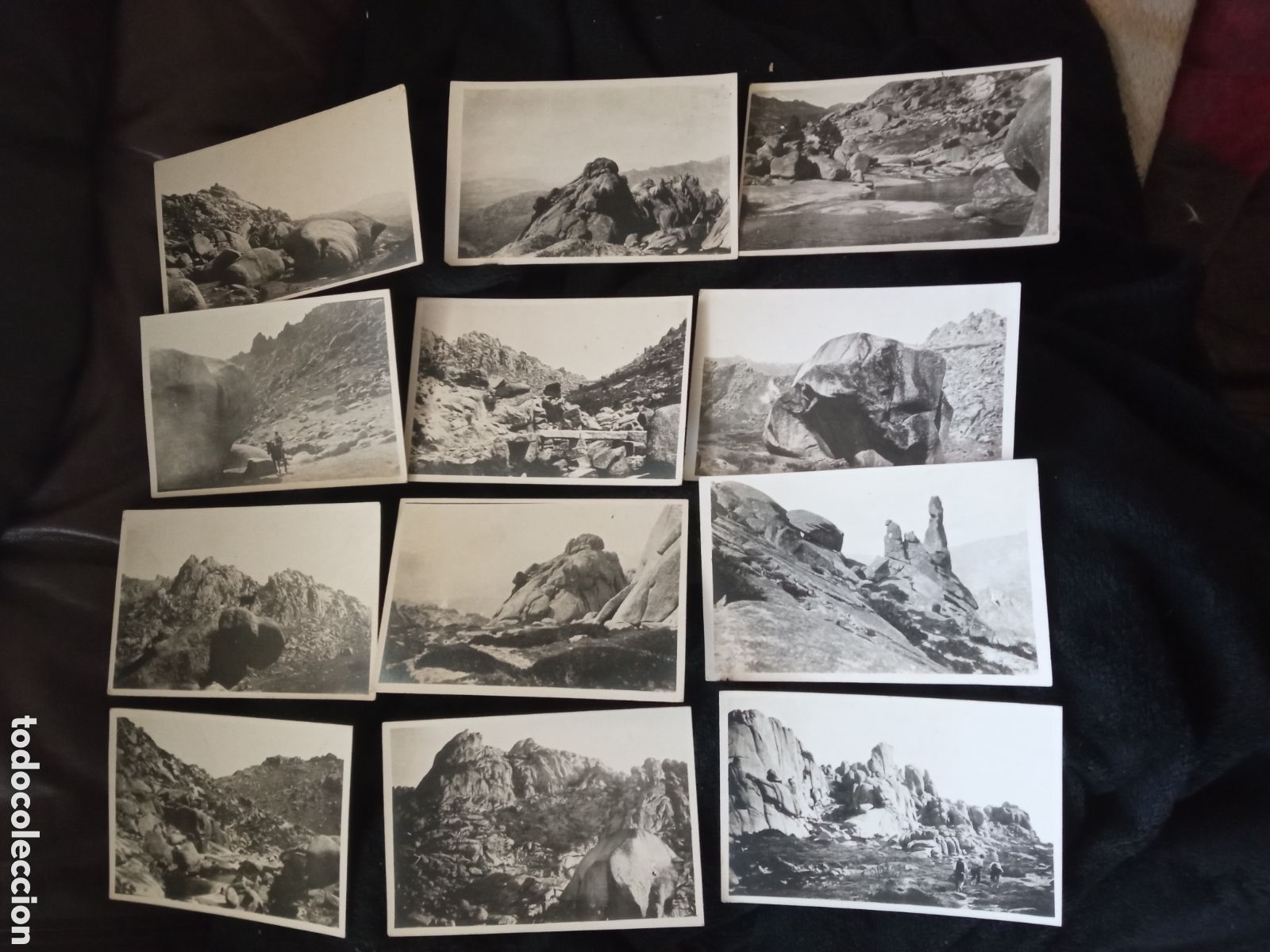 Fotograf&iacute;a antigua: Colecci&oacute;n de 12 antiguas fotograf&iacute;as en La Pedriza