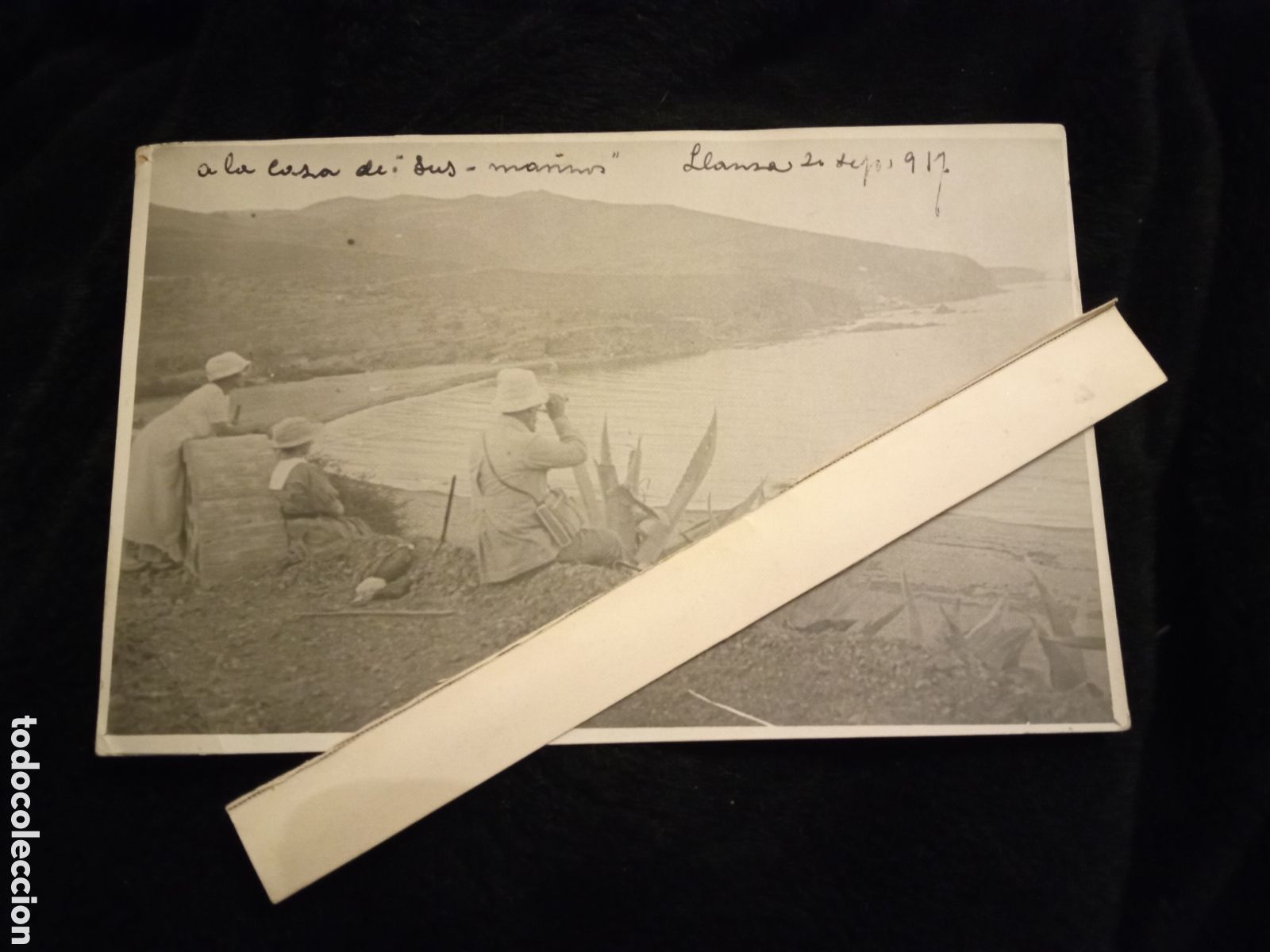 Fotograf&iacute;a antigua: Antigua fotograf&iacute;a en Llansa (Gerona) 1912