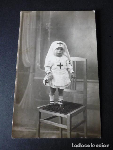 Antique Photography: NI&Ntilde;A DISFRAZADA DE ENFERMERA POSTAL FOTOGRAFICA
