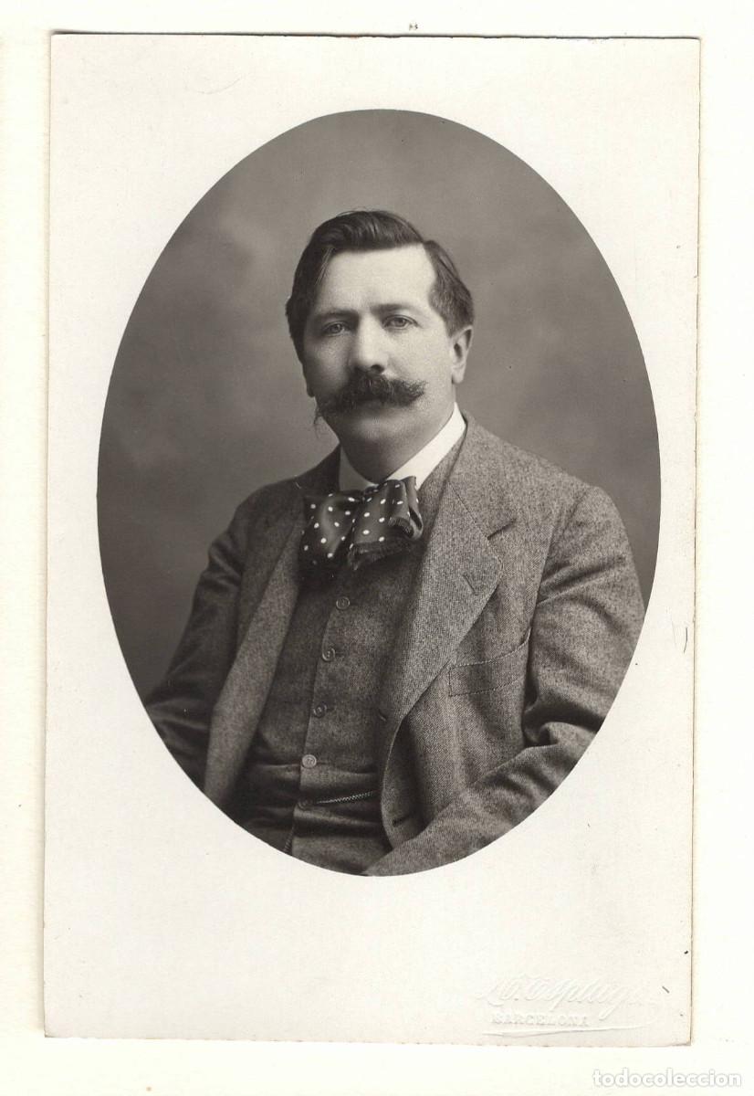 Fotografia antiga: Joseph-&Eacute;douard Risler (1873-1929) Pianista. Foto: Antoni Esplugas. Barcelona.