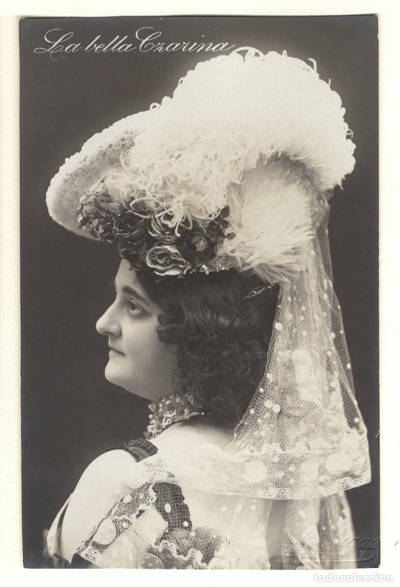 Fotograf&iacute;a antigua: La bella Czarina, Fotograf&iacute;a: Antoni Esplugas, Barcelona. 1900's.