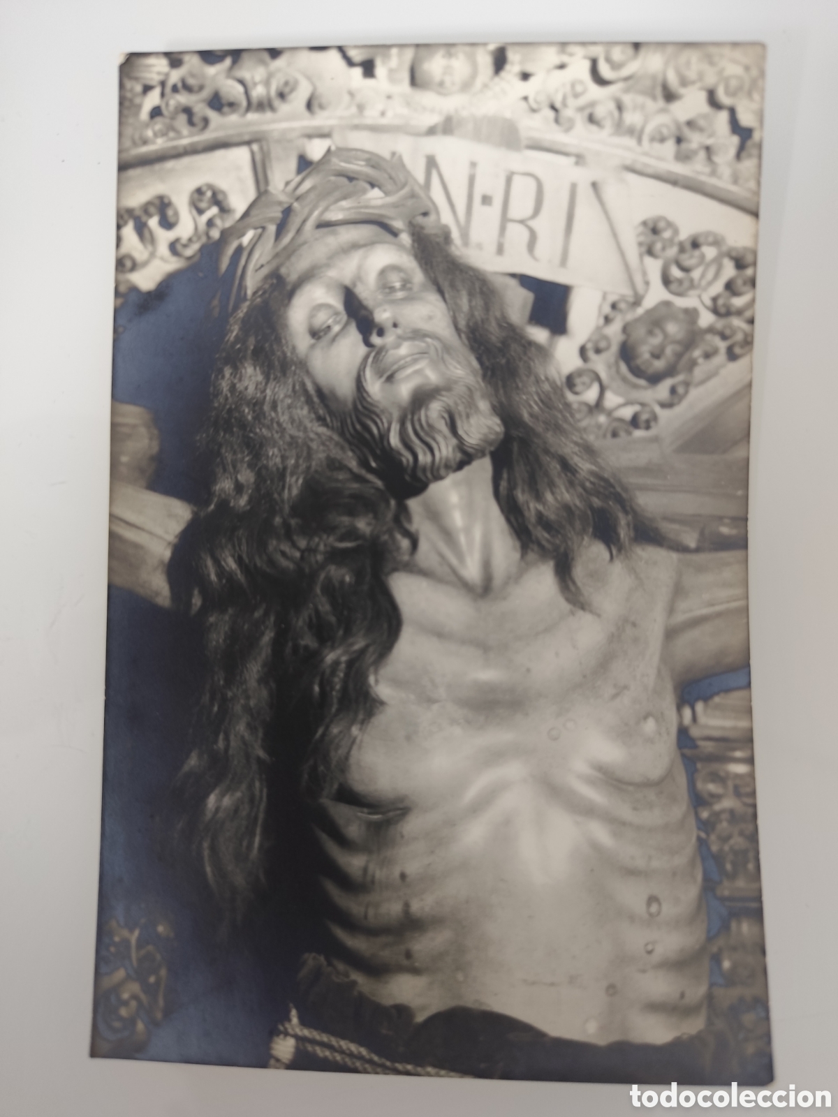 Alte Fotografie: FOTOGRAFIA SANTISIMO CRISTO DE CANDAS - ANTIGUA FOTOGRAFIA VALCA