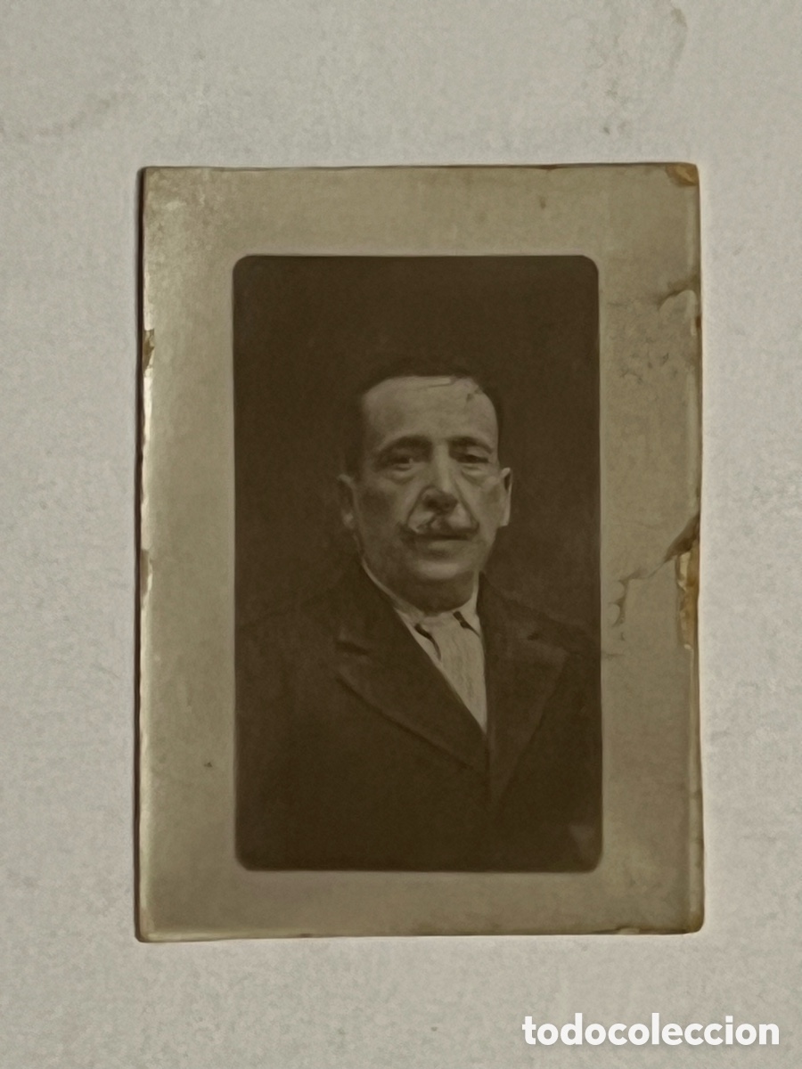 Fotograf&iacute;a antigua: FOTOMATON. Fotograf&iacute;a Se&ntilde;or de cuidado Bigote (h.1930?)