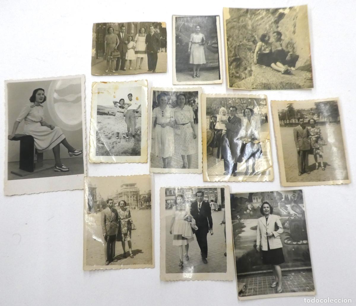 Fotograf&iacute;a antigua: lote de 11 fotograf&iacute;as a&ntilde;os 40