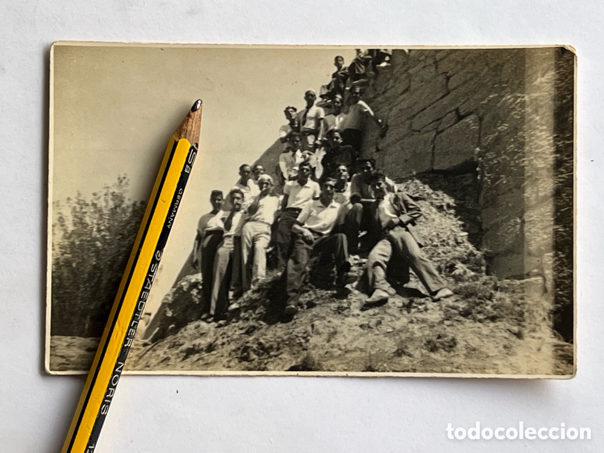 Fotograf&iacute;a antigua: C.D. PELLICER.. Fotograf&iacute;a D&iacute;a de Excursi&oacute;n Fuente de Borrunes, BU&Ntilde;OL (Valencia)