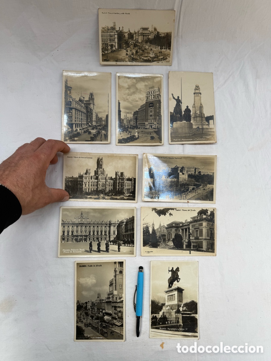 Fotograf&iacute;a antigua: Lote de foto podtales de Madrid,a&ntilde;os 30-40