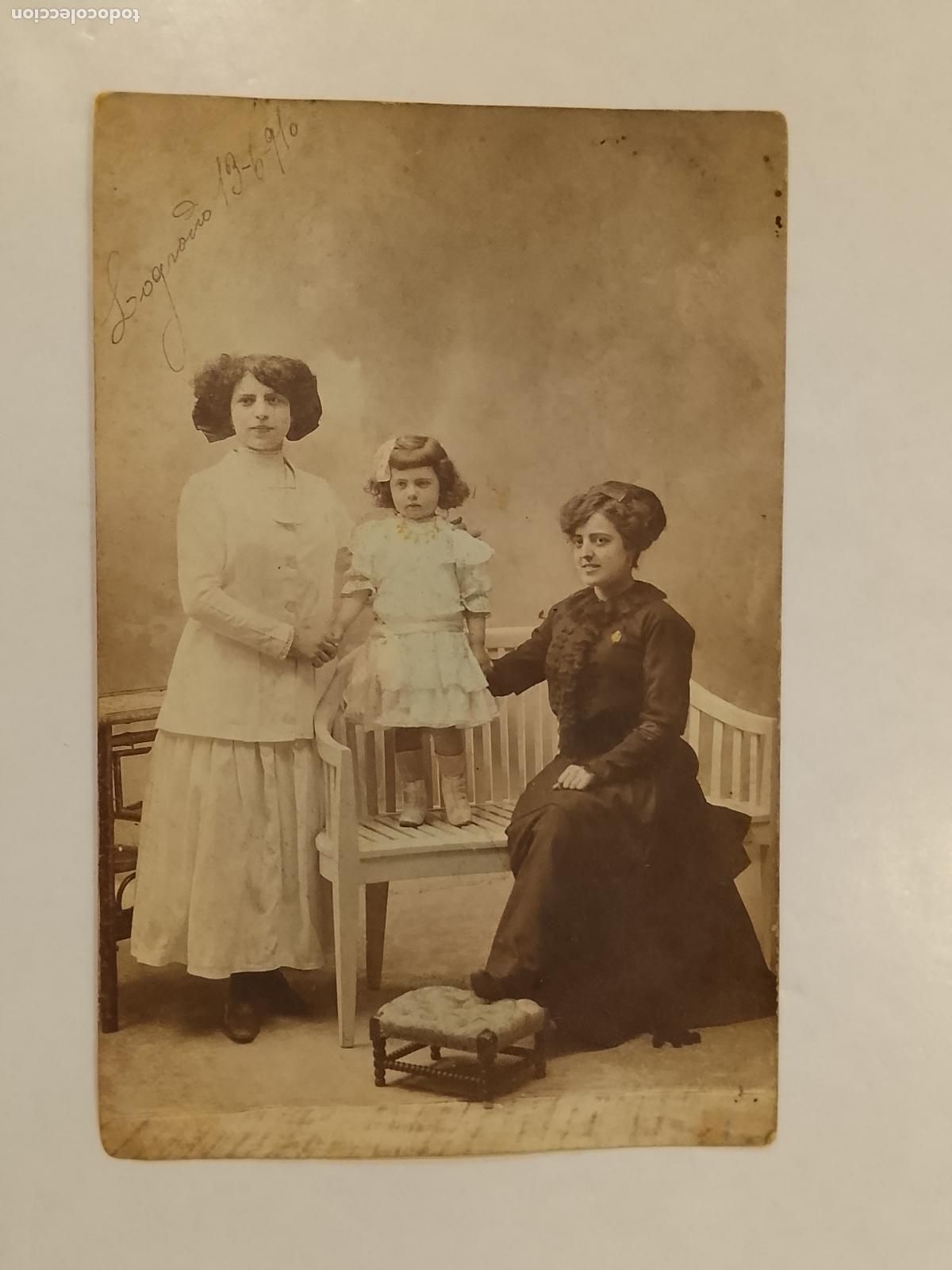 Fotograf&iacute;a antigua: LOGRO&Ntilde;O A&Ntilde;O 1910 PILAR LOLIT - FOTOGRAFO A.MURO - POSTAL ANTIGUA -(115.330)