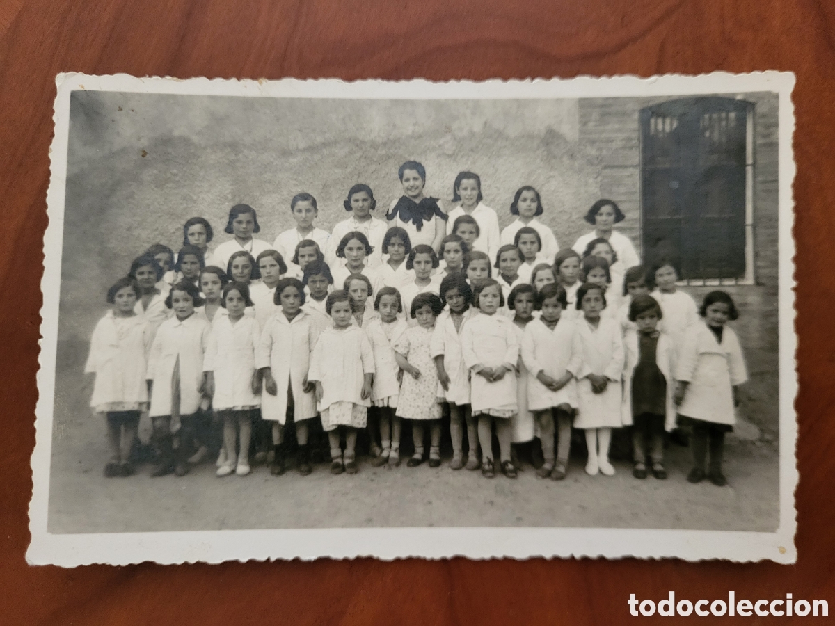Fotograf&iacute;a antigua: ANTIGUA FOTOGRAFIA ESCOLAR COLEGIO RIEGO DEL CAMINO ZAMORA CASTILLA LEON
