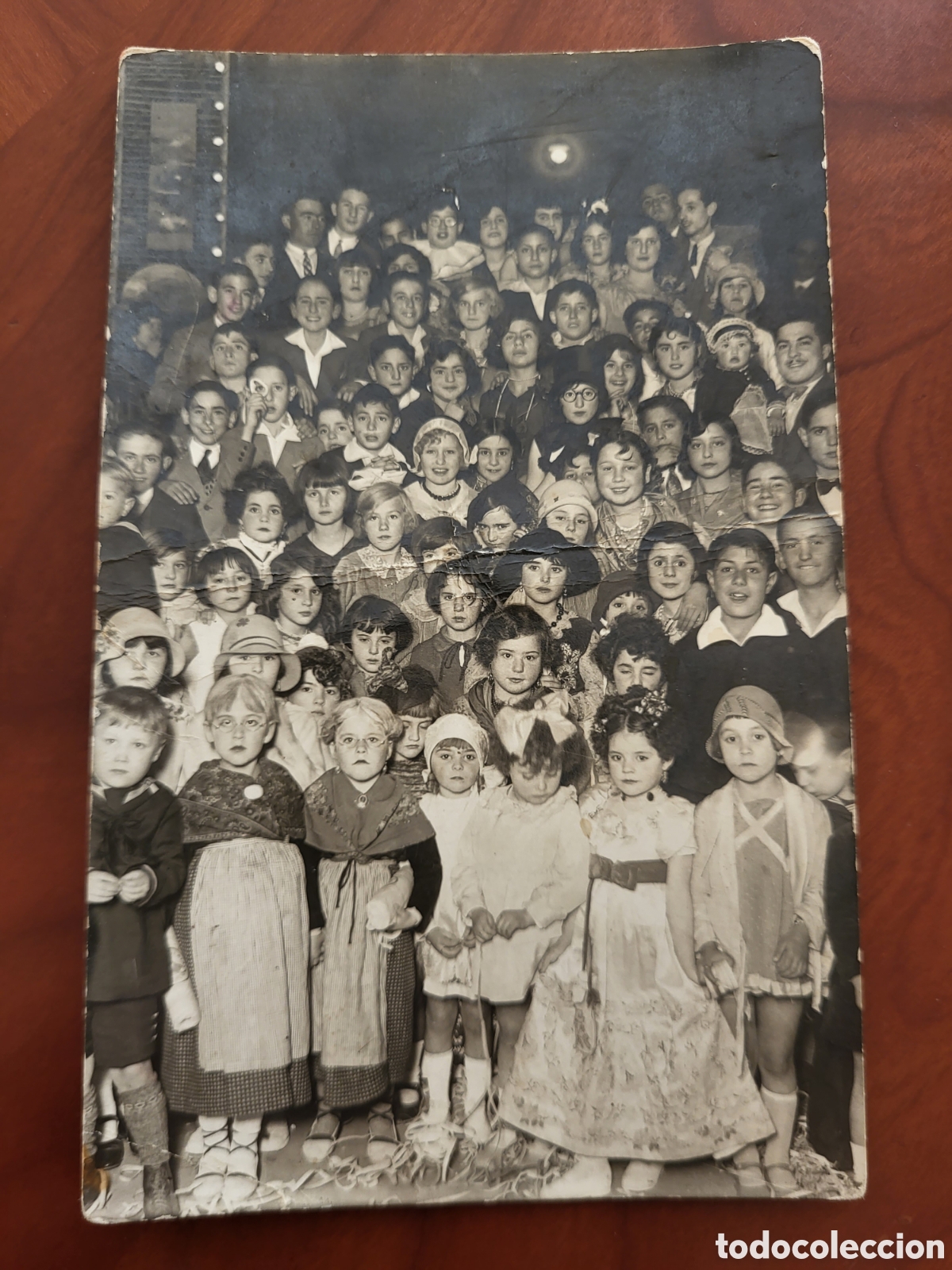 Fotograf&iacute;a antigua: ANTIGUA FOTOGRAFIA GRUPO TEATRO CARNAVAL NI&Ntilde;OS SAEZ CARTAGENA MURCIA