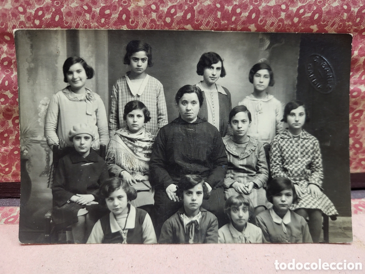 Fotograf&iacute;a antigua: ANTIGUA FOTOGRAFIA GRUPO ESCOLAR COLEGIO FOTOGRAFO IBA&Ntilde;EZ GANDIA VALENCIA