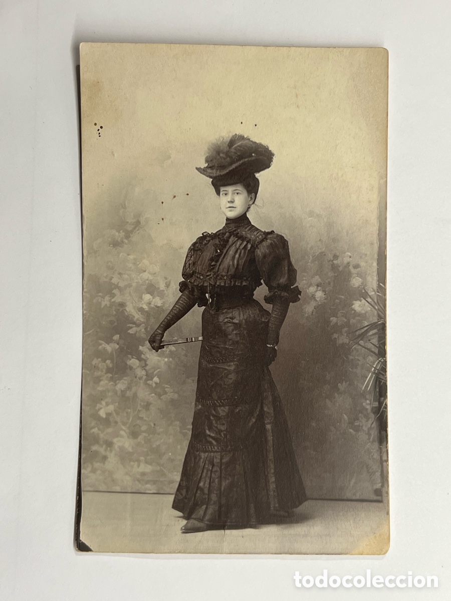 Fotograf&iacute;a antigua: ZARAGOZA. Fotograf&iacute;a Greco.. una hermosa Joven de la Burgues&iacute;a Aragonesa (h.1910?)