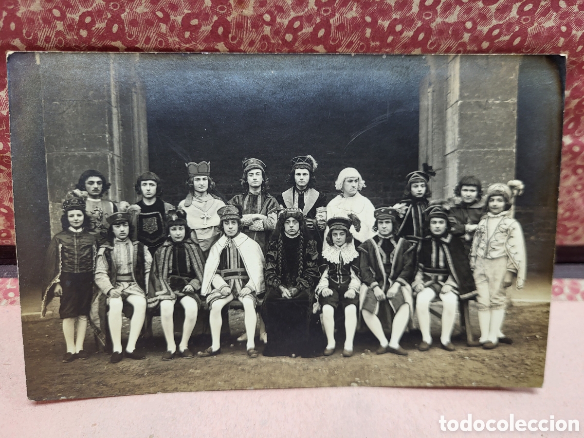 Fotografia antiga: ANTIGUA FOTOGRAFIA GRUPO TEATRO TRAJES DE EPOCA RENACIMENTO