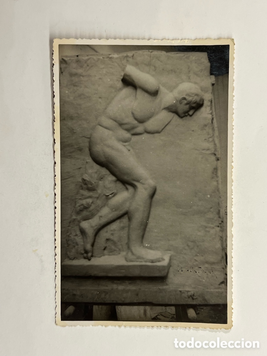 Alte Fotografie: VALENCIA. Fotograf&iacute;a de trabajo acad&eacute;mico Vicente Matutano Latre. Modelado de Estatuas (1935-1936)