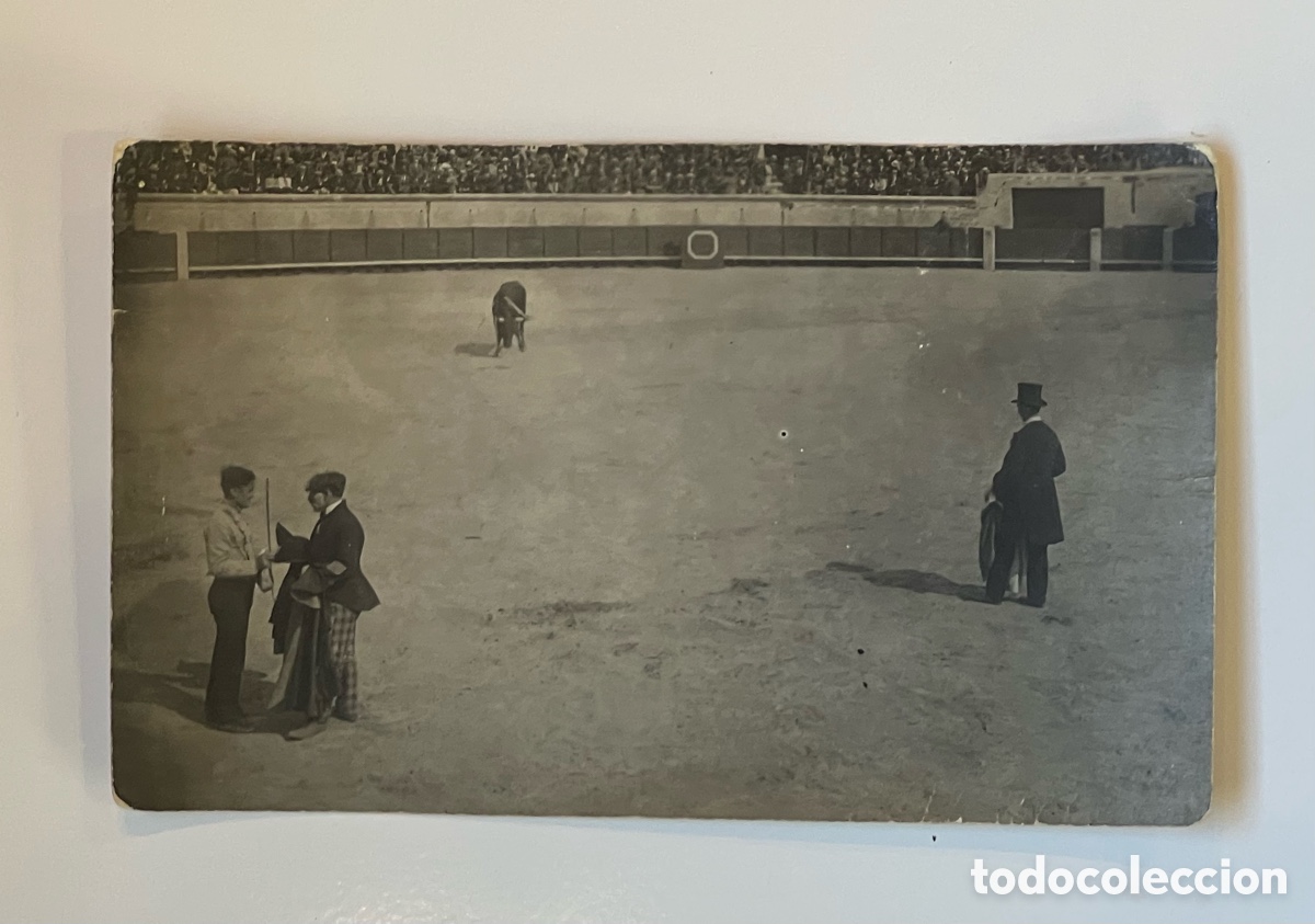 Fotograf&iacute;a antigua: TAUROMAQUIA. Toros. Fotograf&iacute;a Juan Feito.. Charlot&rsquo;s Feito.. Charlotadas taurinas. Madrid (h.1920?)