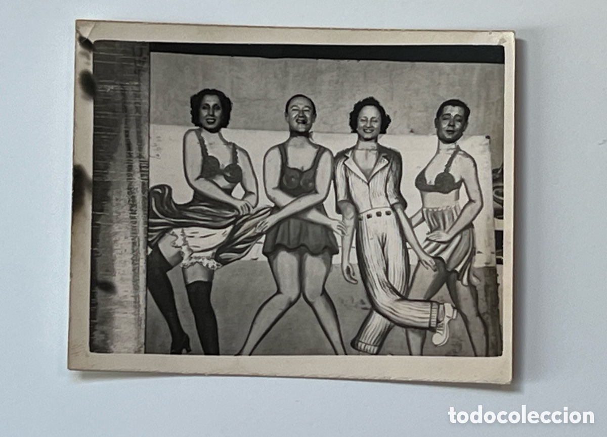 Fotograf&iacute;a antigua: MINUTEROS.. fotograf&iacute;a j&oacute;venes ba&ntilde;istas.. los alegres a&ntilde;os treinta&hellip; Medidas: 9 x 7 cm