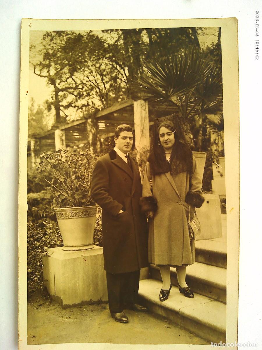 Antique Photography: MINUTERO DE FOTOGRAFO CALLEJERO DE PAREJA EN EL PARQUE , A&Ntilde;OS 20