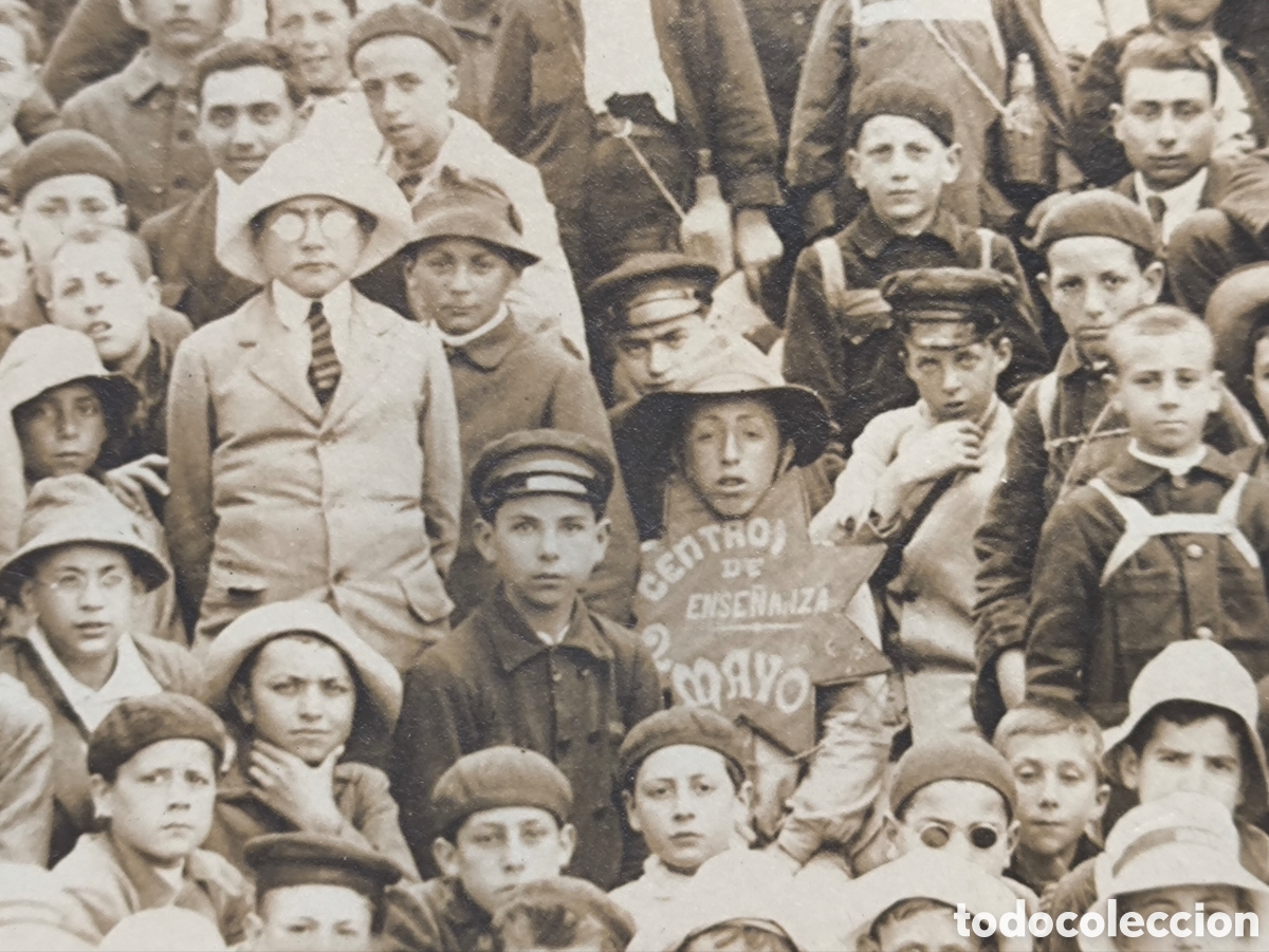 Fotograf&iacute;a antigua: FOTOGRAF&Iacute;A RETRATO GRUPAL COLEGIO CENTROS DE ENSE&Ntilde;ANZA 2 DE MAYO EXCURSI&Oacute;N POSTAL FOTOGR&Aacute;FICA 1921