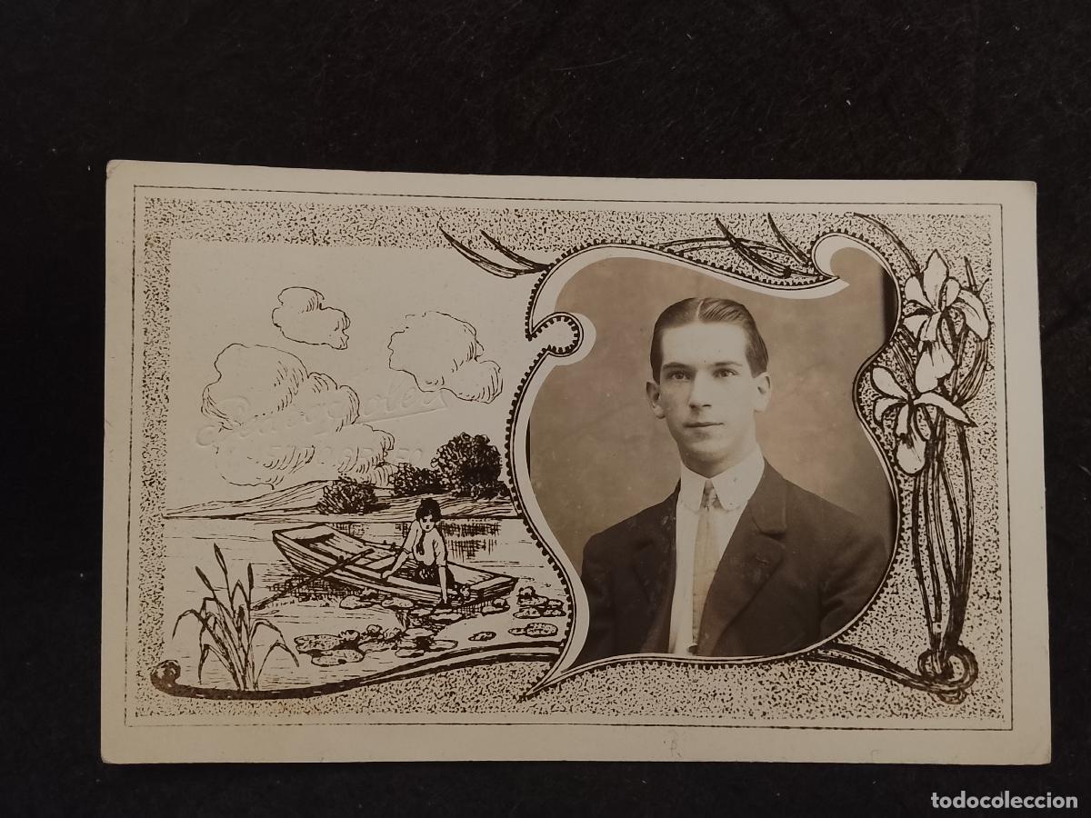 Fotograf&iacute;a antigua: LUGAR SIN IDENTIFICAR - EN EL RIO -SELLO EN SECO FOTOGRAFO PEDRO SOLER -POSTAL ANTIGUA -(115.919)