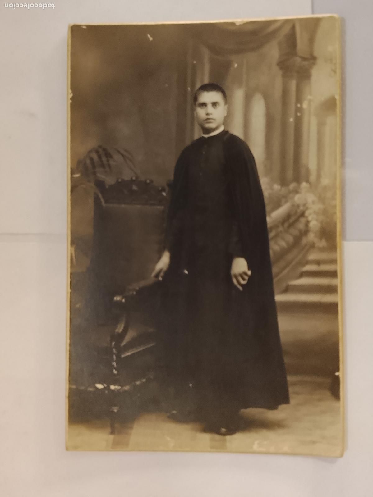 Fotograf&iacute;a antigua: SACERDOTE - CURA - FOTOGRAFO CHINCHILLA , TARRAGONA - FOTOGRAFICA - POSTAL ANTIGUA -(115.971)