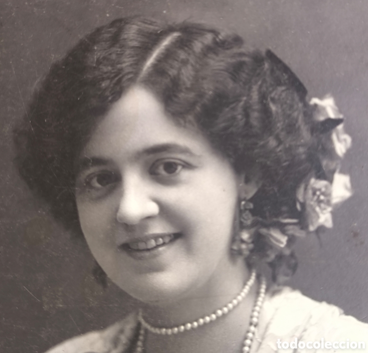 Fotograf&iacute;a antigua: FOTOGRAF&Iacute;A RETRATO DE ESTUDIO JOVEN DAMA POSTAL FOTOGR&Aacute;FICA LA IDEAL ALICANTE C. 1920