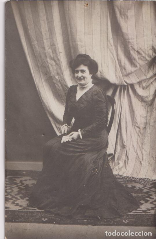 Fotograf&iacute;a antigua: ANTIGUA FOTOGRAFIA DE ESTUDIO, SE&Ntilde;ORA - TARJETA POSTAL