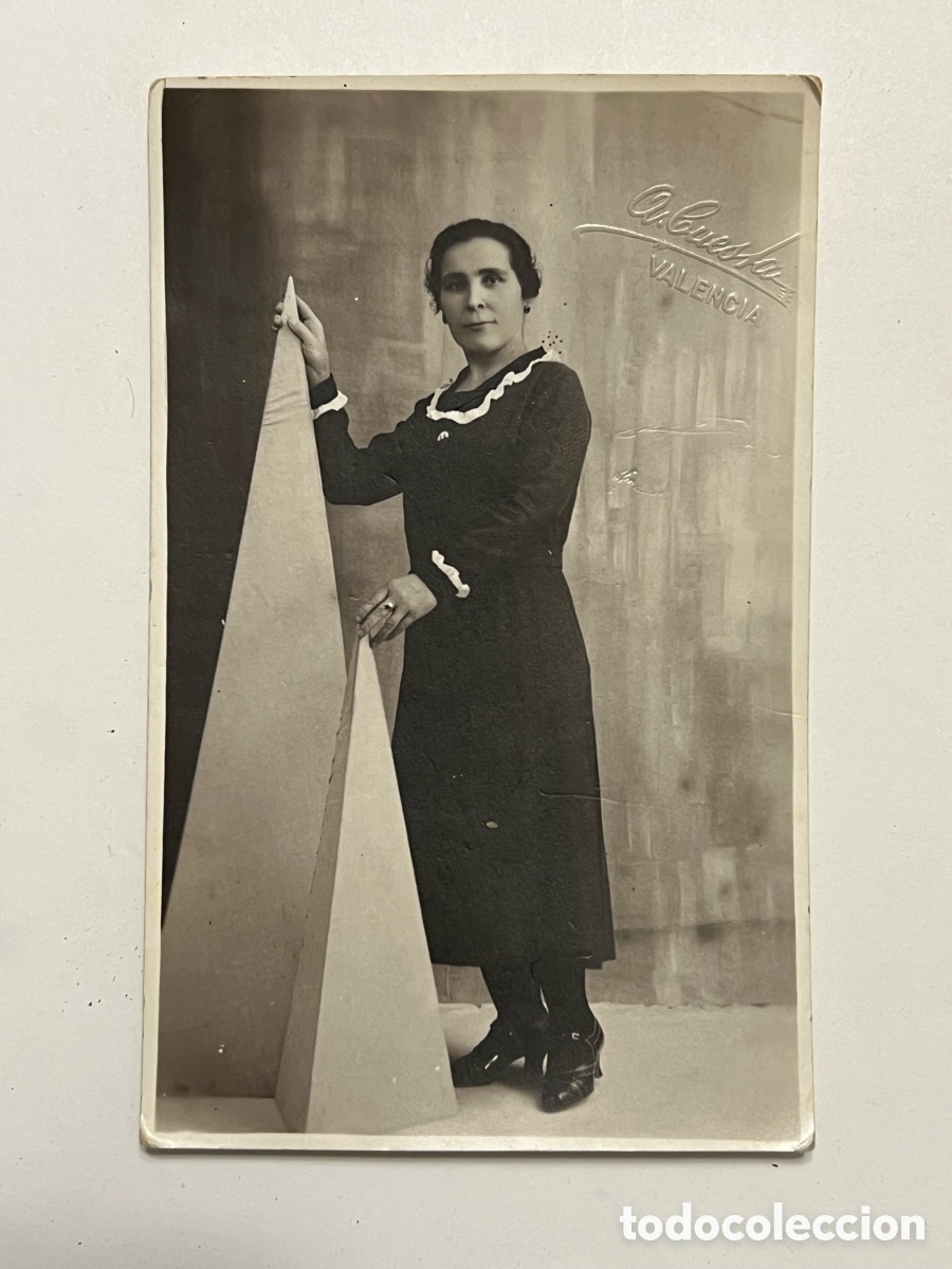Fotograf&iacute;a antigua: VALENCIA. A, Cuesta, fot&oacute;grafo.. La Dama de las Pir&aacute;mides.. fotograf&iacute;a (h.1910?)