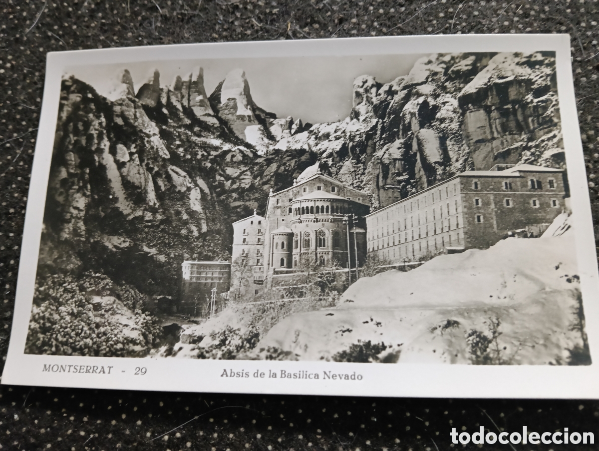 Fotograf&iacute;a antigua: Postal fotogr&aacute;fica de Montserrat Nevado a&ntilde;os 50, Absis de la Bas&iacute;lica. N&deg; 29