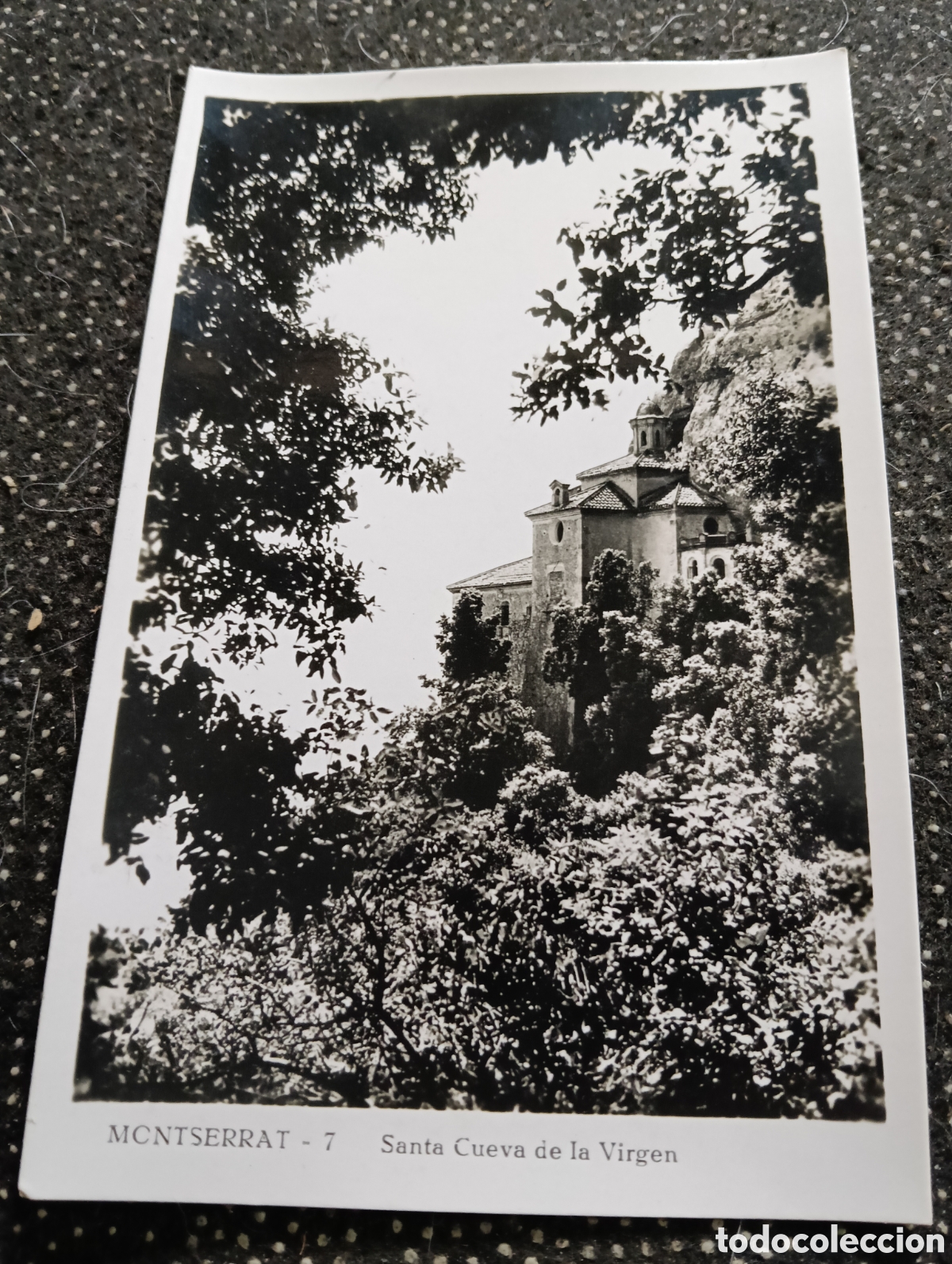 Fotograf&iacute;a antigua: Postal fotogr&aacute;fica de la Santa cueva de la virgen Montserrat. N&deg;7