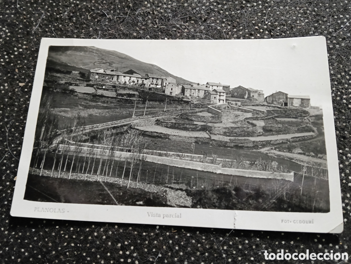 Fotograf&iacute;a antigua: Postal fotogr&aacute;fica de Planolas, Girona vista parcial del pueblo, foto ccdormi