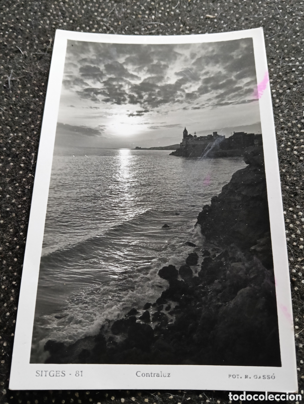 Fotograf&iacute;a antigua: Postal fotogr&aacute;fica de SITGES a contra luz n&deg; 81 Barcelona