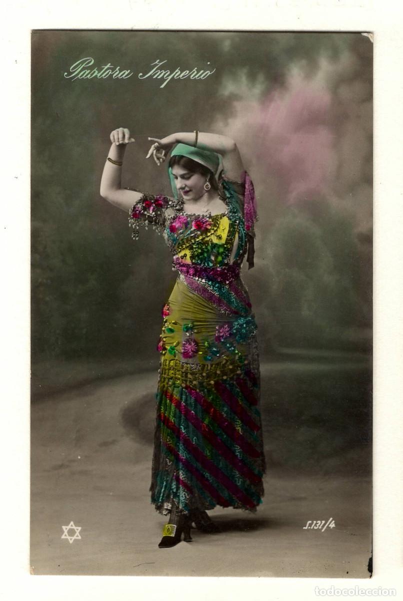 Fotograf&iacute;a antigua: PASTORA IMPERIO, fotograf&iacute;a iluminada.